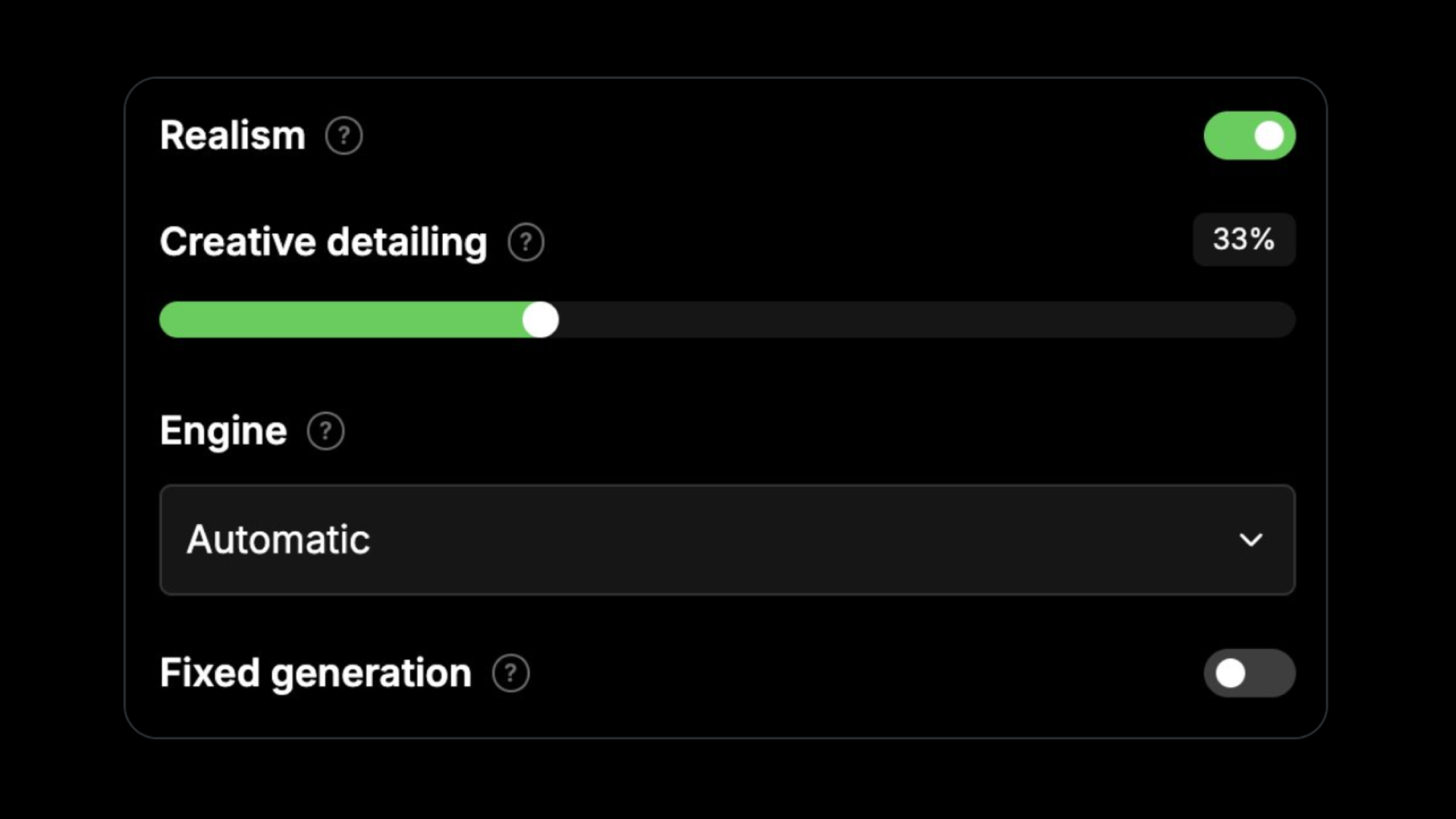 Credit: @javilopen on X
Magnific AI V2 Settings